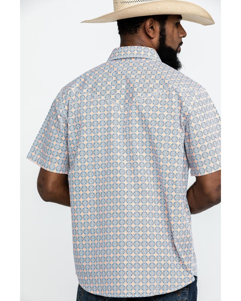 mens geo print shirt