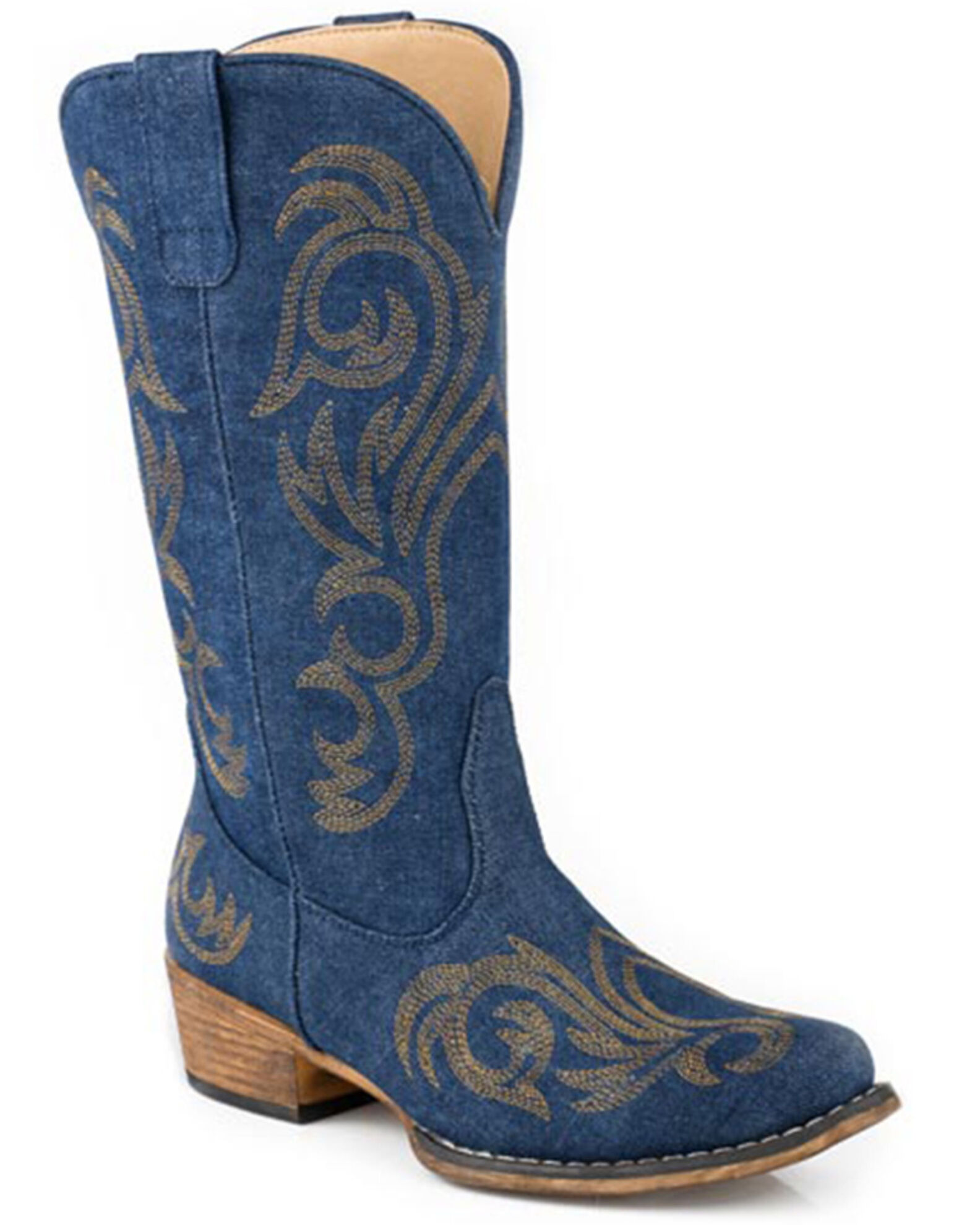 Women's denim western boots on sale