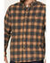 Image #3 - North River Men's Small Plaid Flannel Long Sleeve Button-Down Shirt, Tan, hi-res