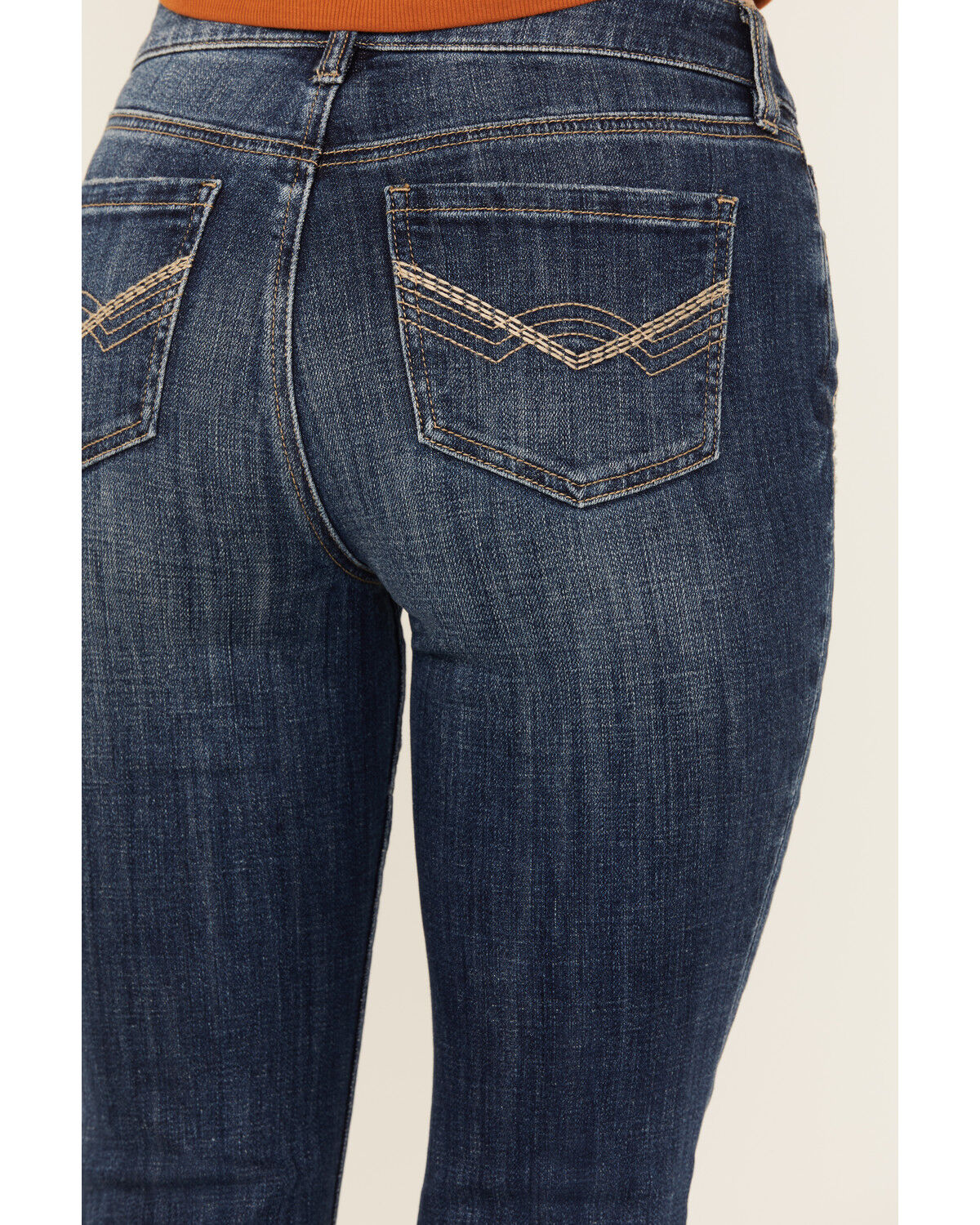 Image #4 - Idyllwind Women's Vistaview Medium Wash Embroidered Flare Stretch Denim Jeans, Medium Wash, hi-res