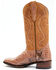 Shyanne Women's Geneva Exotic Snake Skin Western Boots - Square Toe, Tan, hi-res