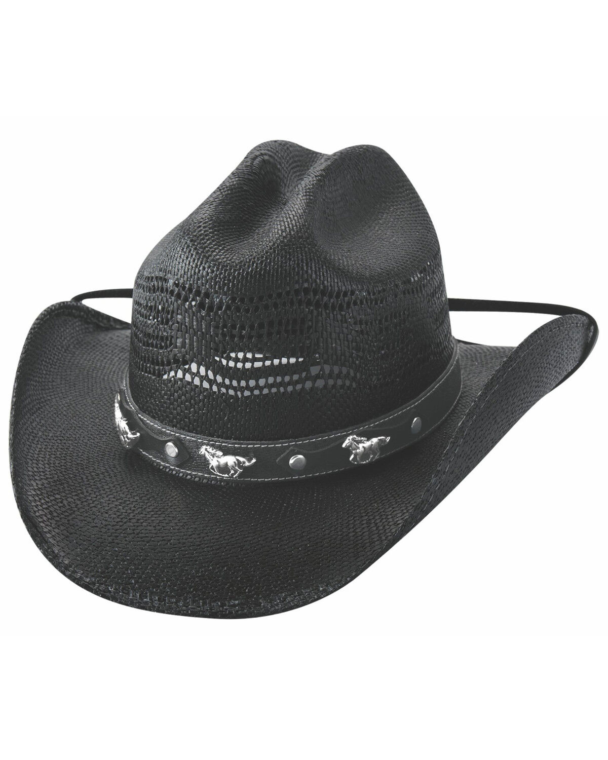 Image #1 - Bullhide Black Sharp Witted Shantung Western Straw Hat, , hi-res