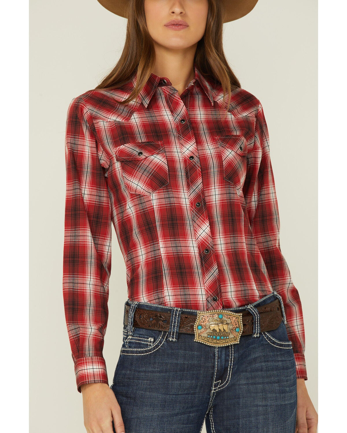 Red Plaid Snap Western Shirt | Sheplers