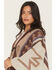 Image #2 - Shyanne Women's Tanager Southwestern Print Clasp Front Shawl, Cream, hi-res