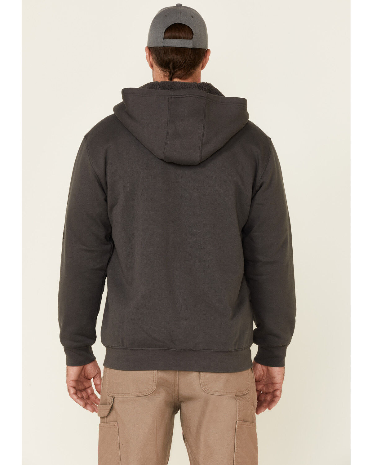 Image #4 - Hawx Men's Charcoal Martin Insulated Zip Front Hooded Work Jacket, , hi-res