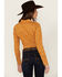 Image #4 - Wrangler Retro Women's Printed Long Sleeve Snap Western Shirt, Orange, hi-res