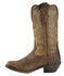 Image #3 - Justin Women's Stampede Durant Western Boots - Square Toe, Sorrel, hi-res