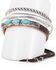 Image #1 - Cowgirl Confetti Women's Rolling Stone Cuff Bracelet Set - 3 Piece, Silver, hi-res