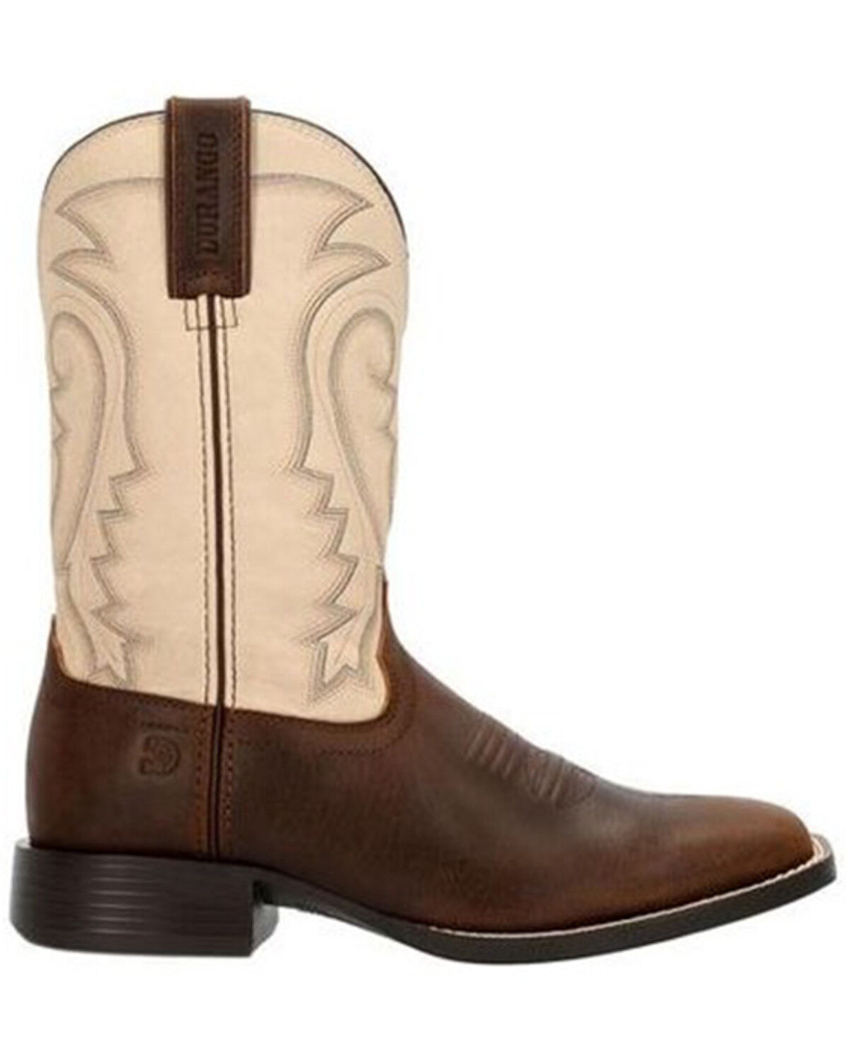 Image #2 - Durango Men's Westward Western Boots - Broad Square Toe, Off White, hi-res