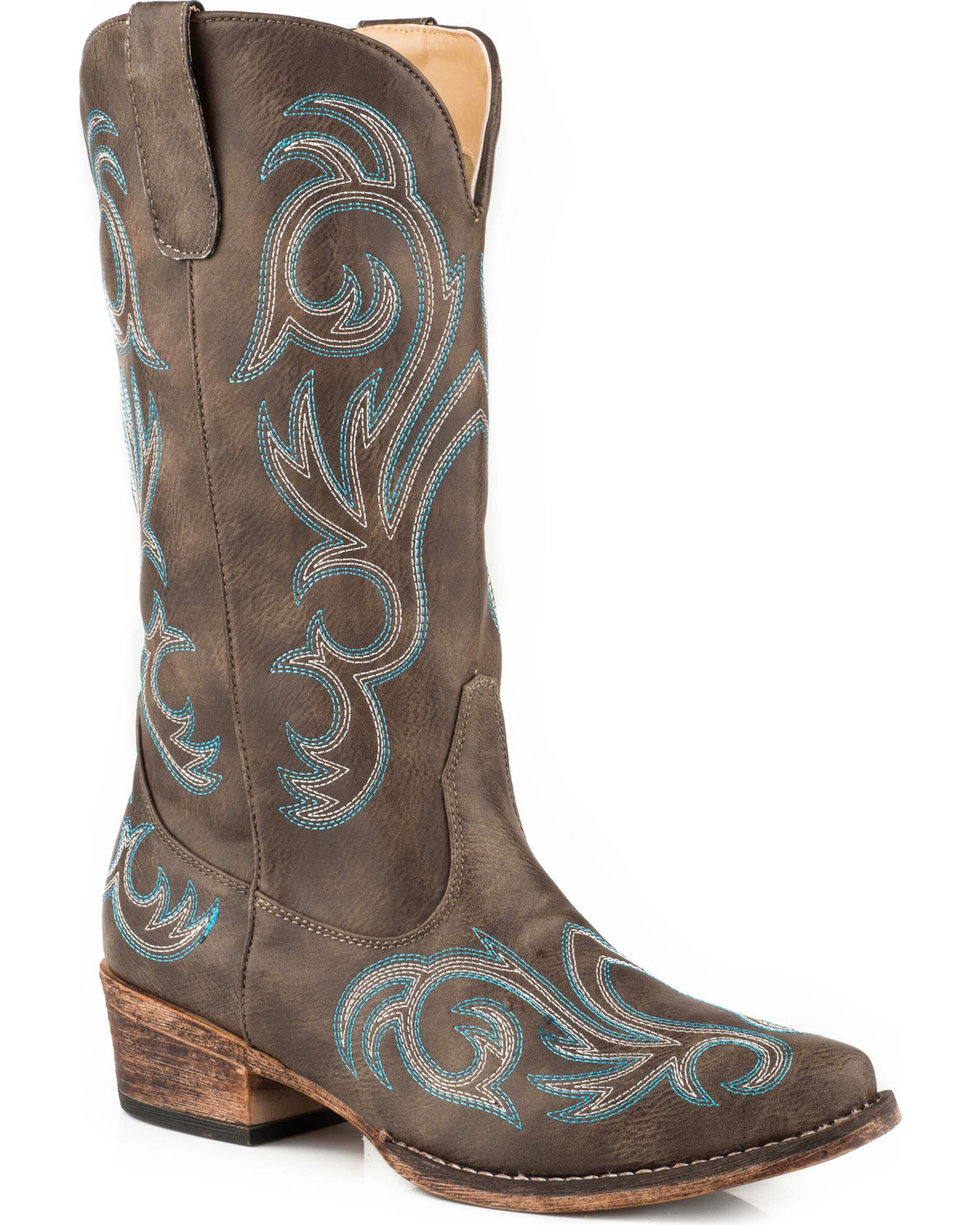 Roper Women's Brown Riley Vintage Western Boots - Snip Toe | Sheplers