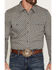 Image #3 - Gibson Trading Co Men's YeeHaw Medallion Print Long Sleeve Snap Western Shirt, Blue, hi-res