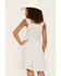 Image #4 - Hayden Girls' Ditsy Floral Print Smocked Dress, Off White, hi-res