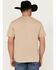 Image #4 - Wrangler Men's Buffalo Logo Short Sleeve Graphic Print T-Shirt , Tan, hi-res