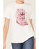 Image #3 - Wrangler Women's Boot Barn Exclusive These Boots Scoot & Boogie Short Sleeve Graphic Tee, Ivory, hi-res