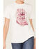 Wrangler Women's These Boots Scoot & Boogie Short Sleeve Graphic Tee, Ivory, hi-res