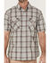 Image #3 - Carhartt Men's Rugged Flex® Steel Plaid Print Relaxed Short Sleeve Snap Western Shirt, Steel, hi-res