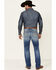Cody James Core Men's Great Plains Dark Rigid Slim Straight Jeans , Blue, hi-res
