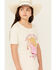 Image #2 - Kerusso Girls' Raised To Yee Haw Short Sleeve Graphic Tee, Pink, hi-res