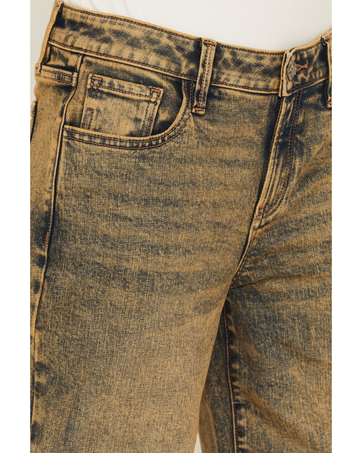 Image #2 - Miss Me Women's Vintage Mid Rise Baggy Wide Leg Stretch Denim Jeans, Medium Wash, hi-res