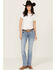 Image #1 - Wrangler Women's Nadia Medium Wash Mid Rise Ultimate Riding Bootcut Stretch Denim Jeans, Medium Wash, hi-res