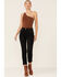 Image #1 - Daze Women's Black Daily Driver Crop High Rise Denim Jeans, Black, hi-res