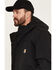 Image #2 - Carhartt Men's Shoreline Storm Defender Loose Heavyweight Zip-Front Work Jacket - Tall, Black, hi-res