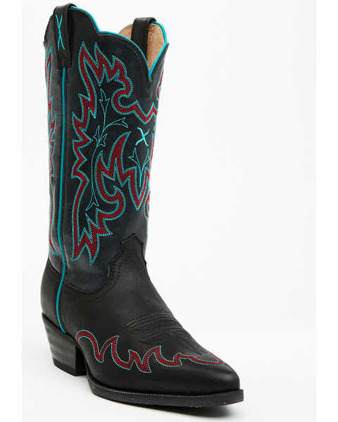 Image #1 - Twisted X Women's 12" Western Boots - Pointed Toe , Black, hi-res