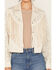 Image #3 - Idyllwind Women's Blair Fringe and Studded Faux Suede Snap Jacket, Off White, hi-res