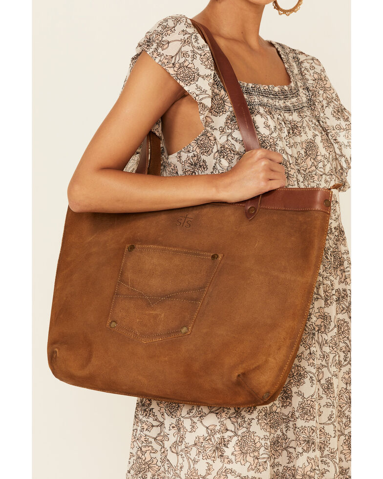 STS Ranchwear Women's Calvary Tote Bag, Brown, hi-res
