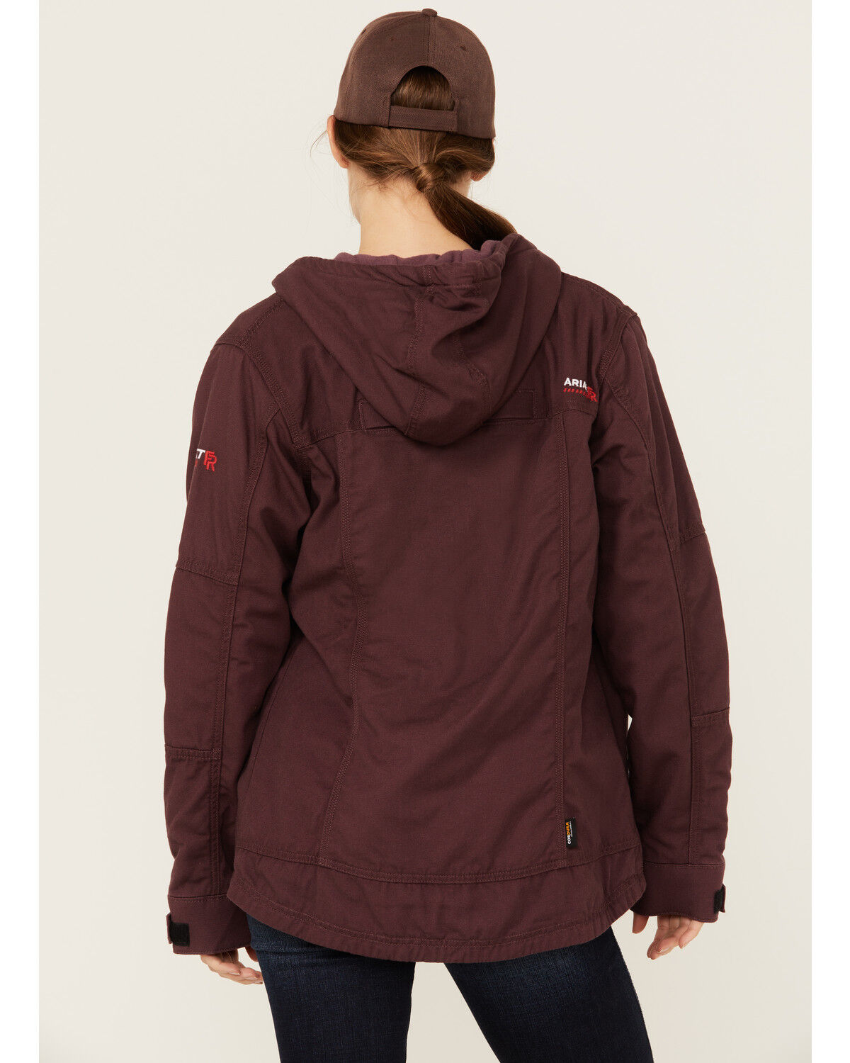 Image #4 - Ariat Women's FR DuraLight Stretch Canvas Jacket, Purple, hi-res