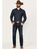 Image #1 - RANK 45® Men's Calico Dark Wash Slim Straight Stretch Denim Jeans, Dark Wash, hi-res