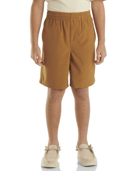 Image #3 - Carhartt Little Boys' Solid Rugged Flex Work Shorts , Brown, hi-res