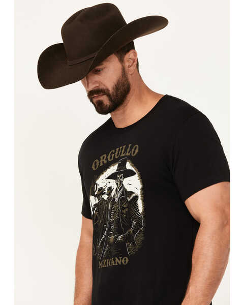 Image #2 - Moonshine Spirit Men's Orgullo Short Sleeve Graphic T-Shirt, Black, hi-res