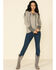 Mystree Women's Waffle Knit Lace-Up Neck Top , , hi-res