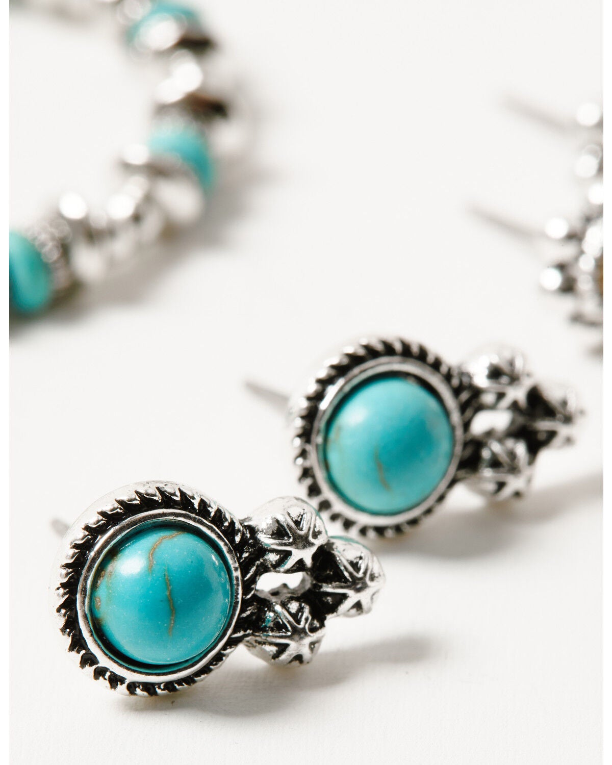 Image #5 - Shyanne Women's Cowgirl Charm Earring Set - 5 Piece, Silver, hi-res