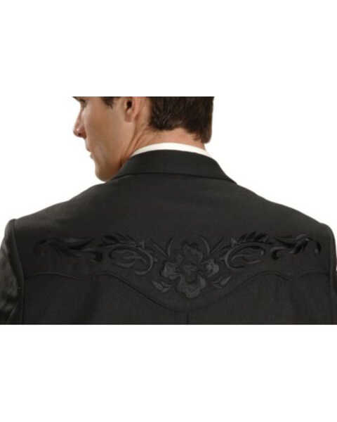 Scully Black Floral Embroidered Western Jacket - Big & Tall, Black, hi-res