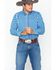 Image #1 - Wrangler Men's Plaid Performance Long Sleeve Western Shirt , , hi-res