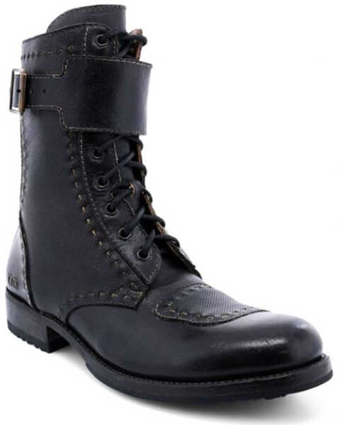 Bed Stu Men's Walker Western Casual Boots - Round Toe, Black, hi-res