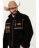 Image #2 - Pendleton Men's Camp Stripe Lone Fir Berber Jacket, Black, hi-res