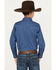 Image #4 - Cody James Boys' El Paso Geo Print Long Sleeve Snap Western Shirt , Navy, hi-res
