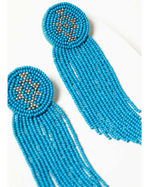 Image #2 - Idyllwind Women's Adalee Seed Bead Earrings , Turquoise, hi-res