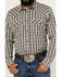 Image #3 - Blue Ranchwear Men's Pradera Plaid Print Long Sleeve Pearl Snap Western Shirt , Indigo, hi-res