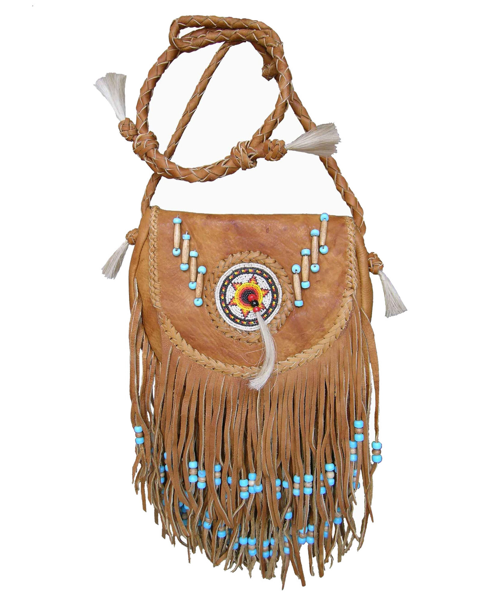 Image #1 - Kobler Leather Women's Rossette Crossbody Bag, Tan, hi-res
