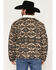 Image #4 - Wrangler Men's Southwestern Sherpa Lined Button-Down Jacket, Charcoal, hi-res