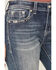 Image #4 - Grace In LA Women's Medium Wash Mid Rise Embroidered Bootcut Stretch Denim Jeans, Medium Wash, hi-res