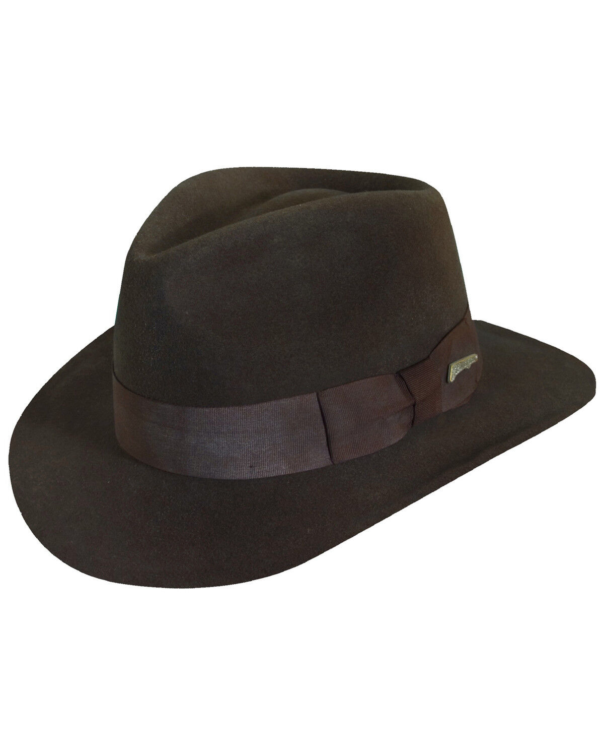 mens brown felt hat