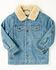 Image #1 - Urban Republic Toddler Boys' Sherpa Lined Denim Jacket, Blue, hi-res