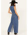 Image #3 - Rock & Roll Denim Women's Medium Wash Rhinestone Studded Maxi Skirt, Medium Wash, hi-res