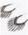 Idyllwind Women's Rodeo Rebel Fringe Hoop Earrings, Silver, hi-res