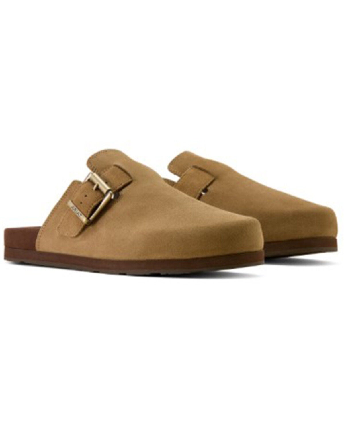 Image #4 - Ariat Men's Country Mule Suede Sandals, Brown, hi-res